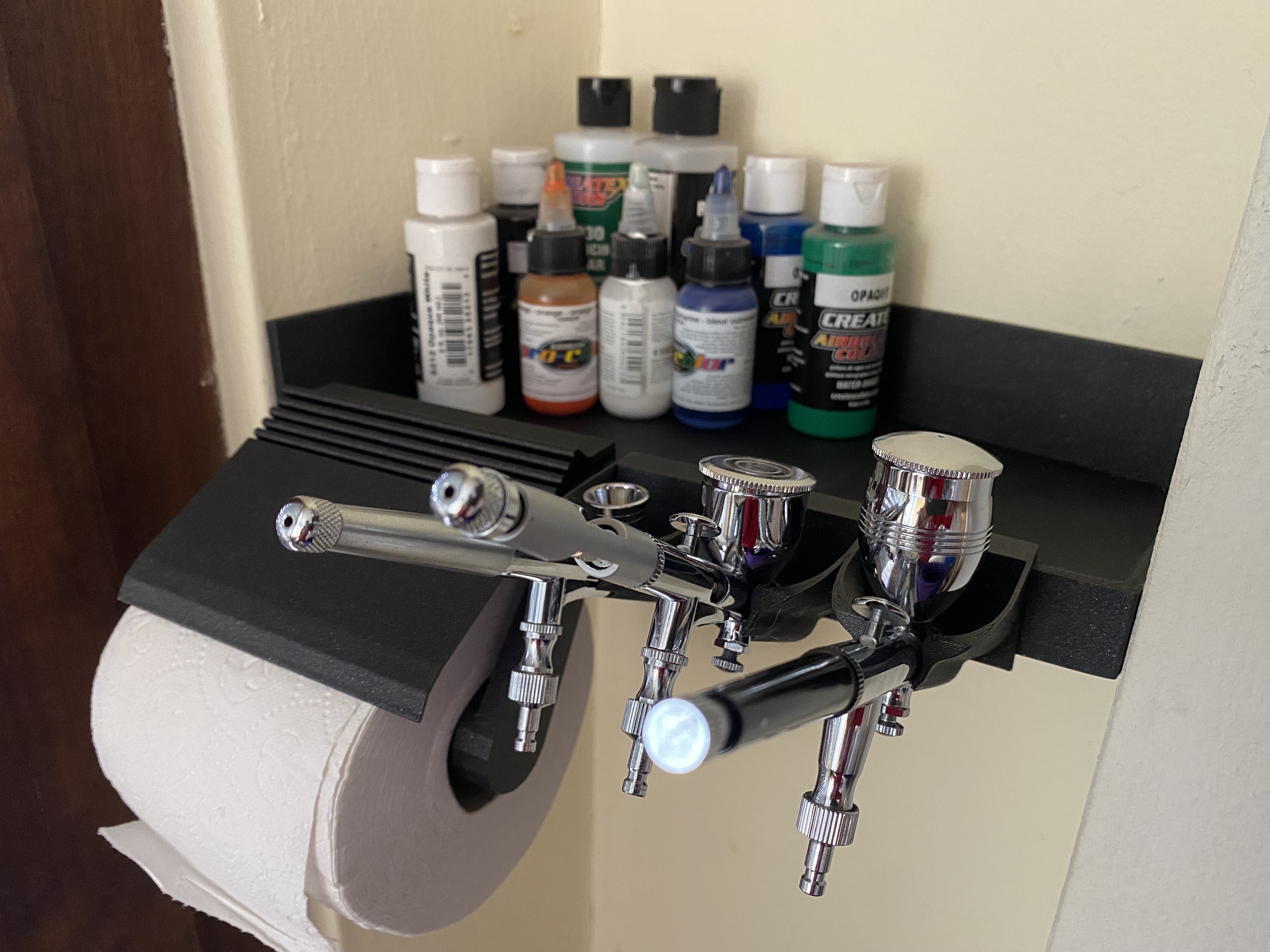 Airbrush rack