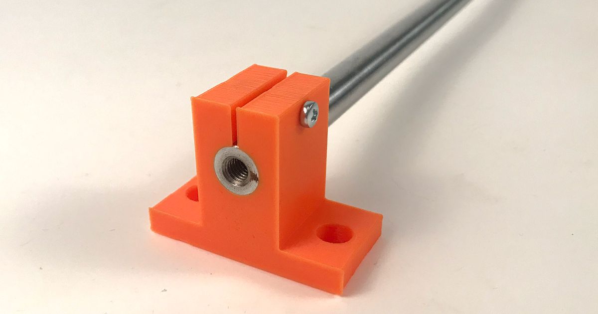 SK12 Rod Support by Pete Prodoehl Download free STL model