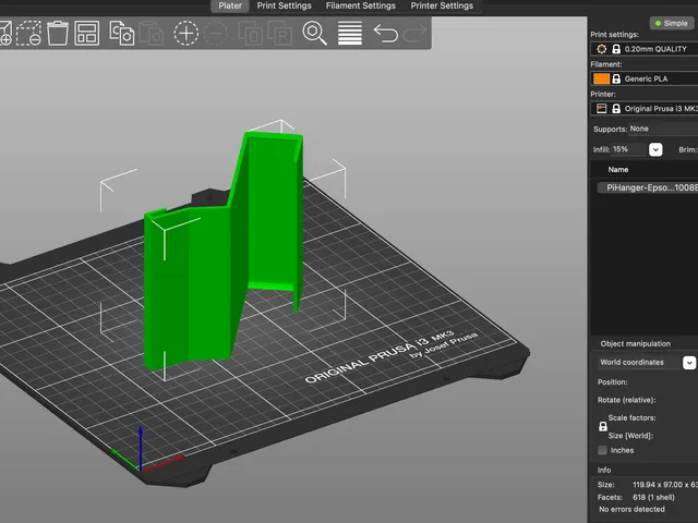 Raspberry Pi Case Projector Hanger: EB-PU1008B