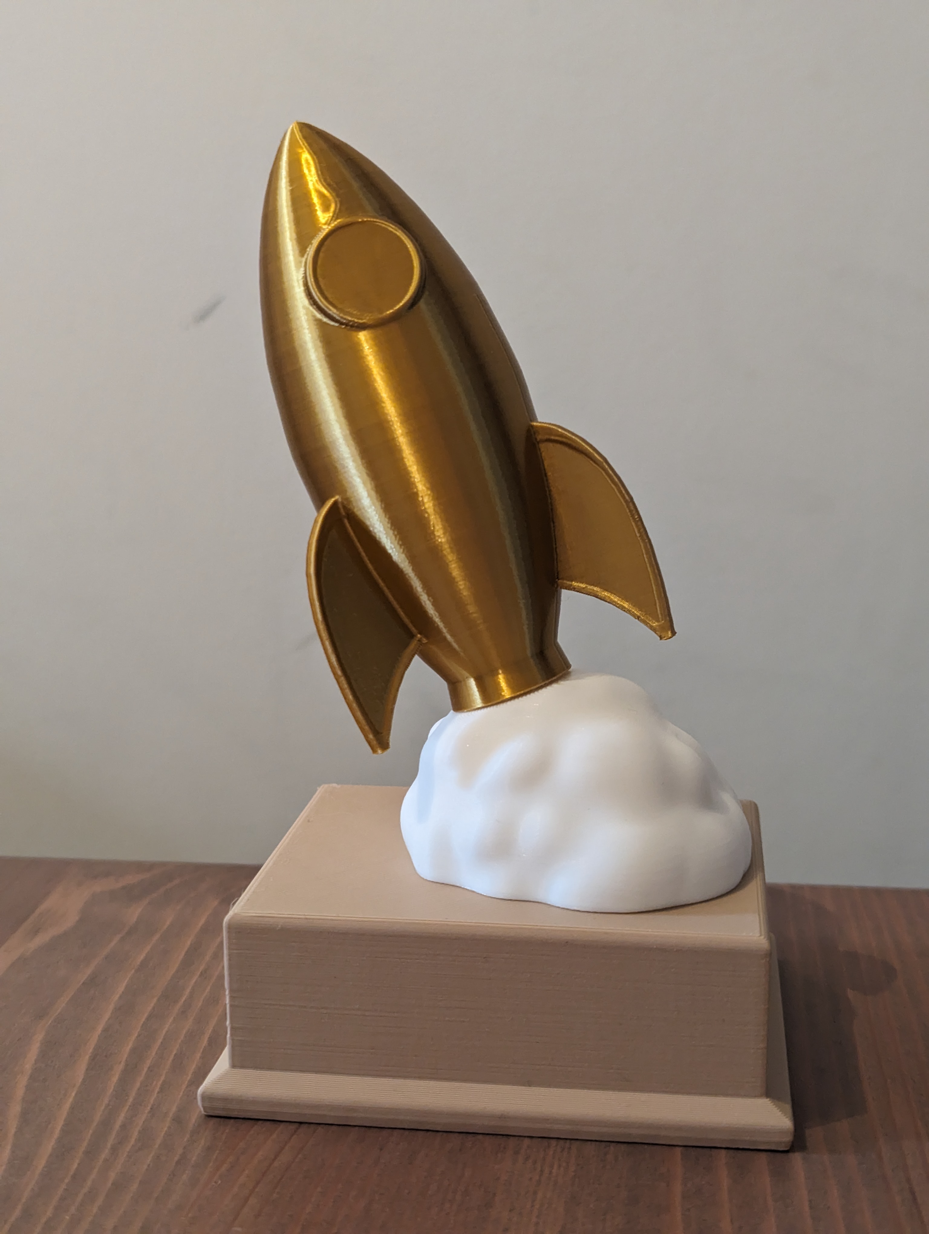 Miniatura 2 do modelo 3D Rocket Trophy (supportless)