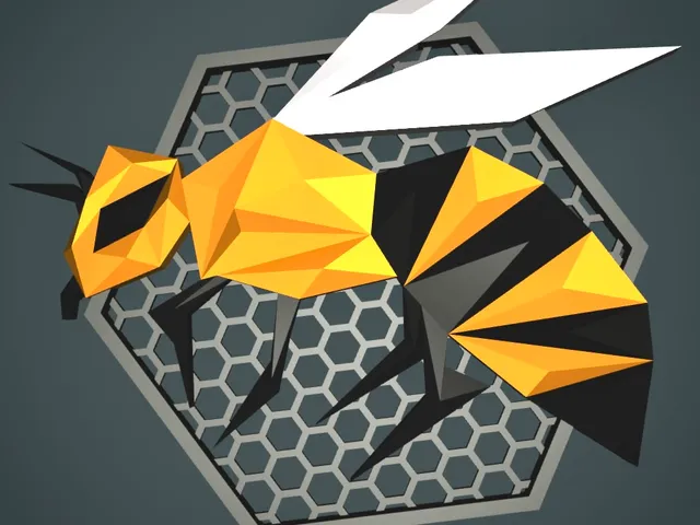 Bee in Honeycomb 3D Wallart // Biene in Honigwabe 3D Wandkunst