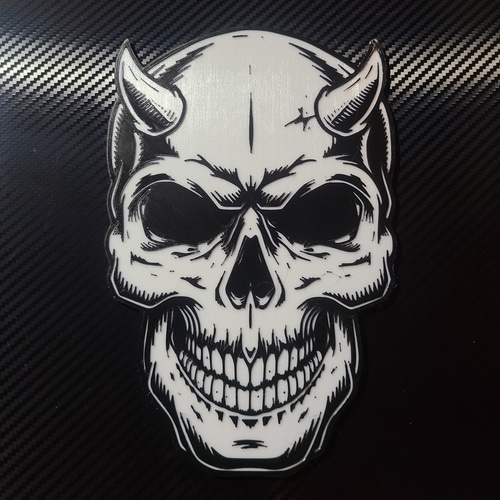 skull with horns logo