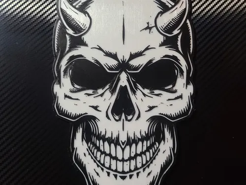 skull with horns logo