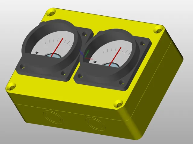 Housig for SO-45 Analog meter(s) - din rail mountable