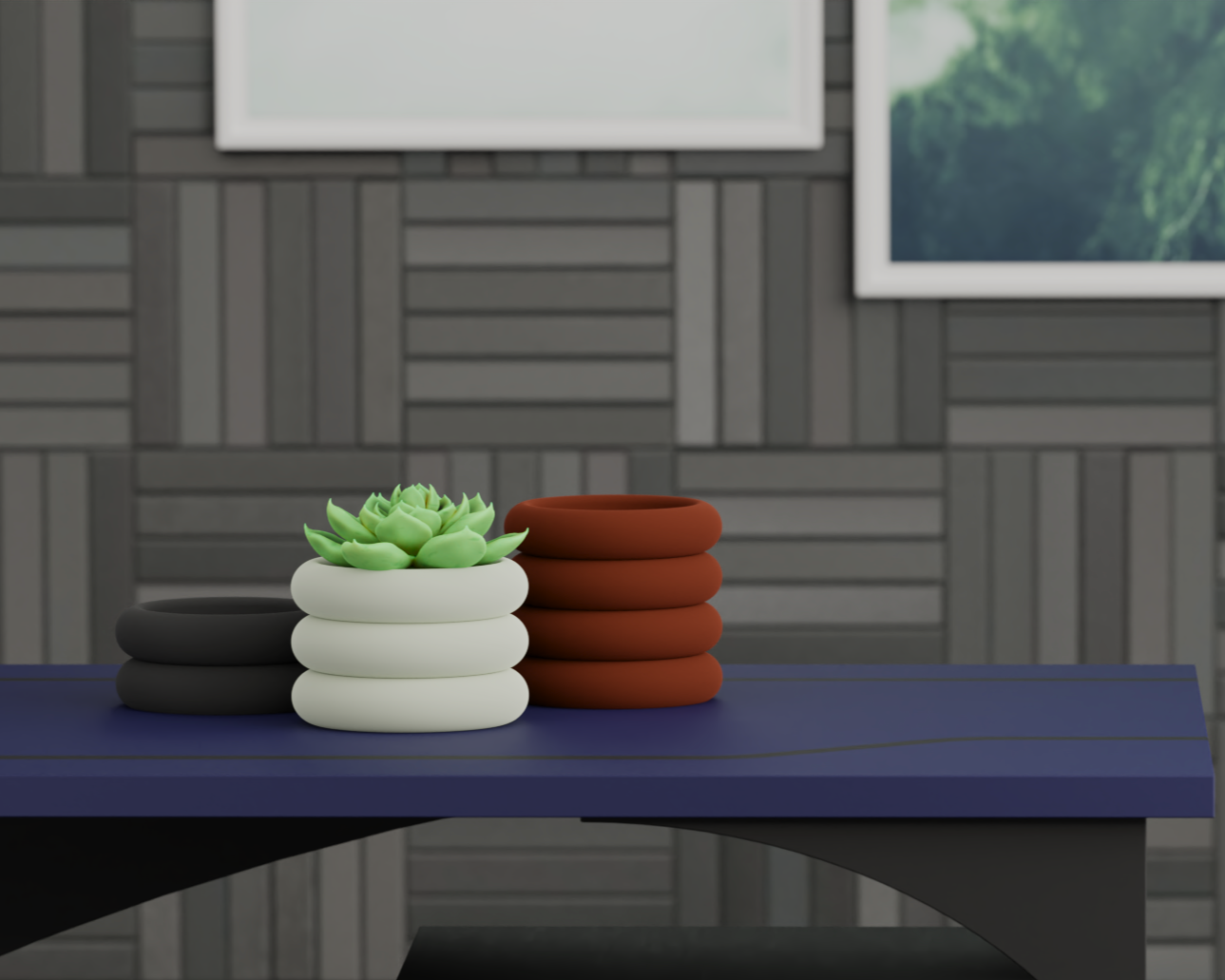 Ribbed planter