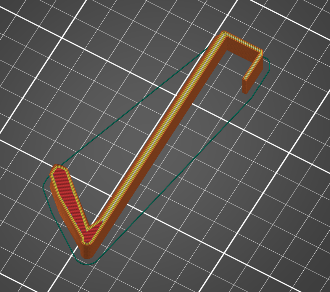 Door hook 14mm for hanging stuff