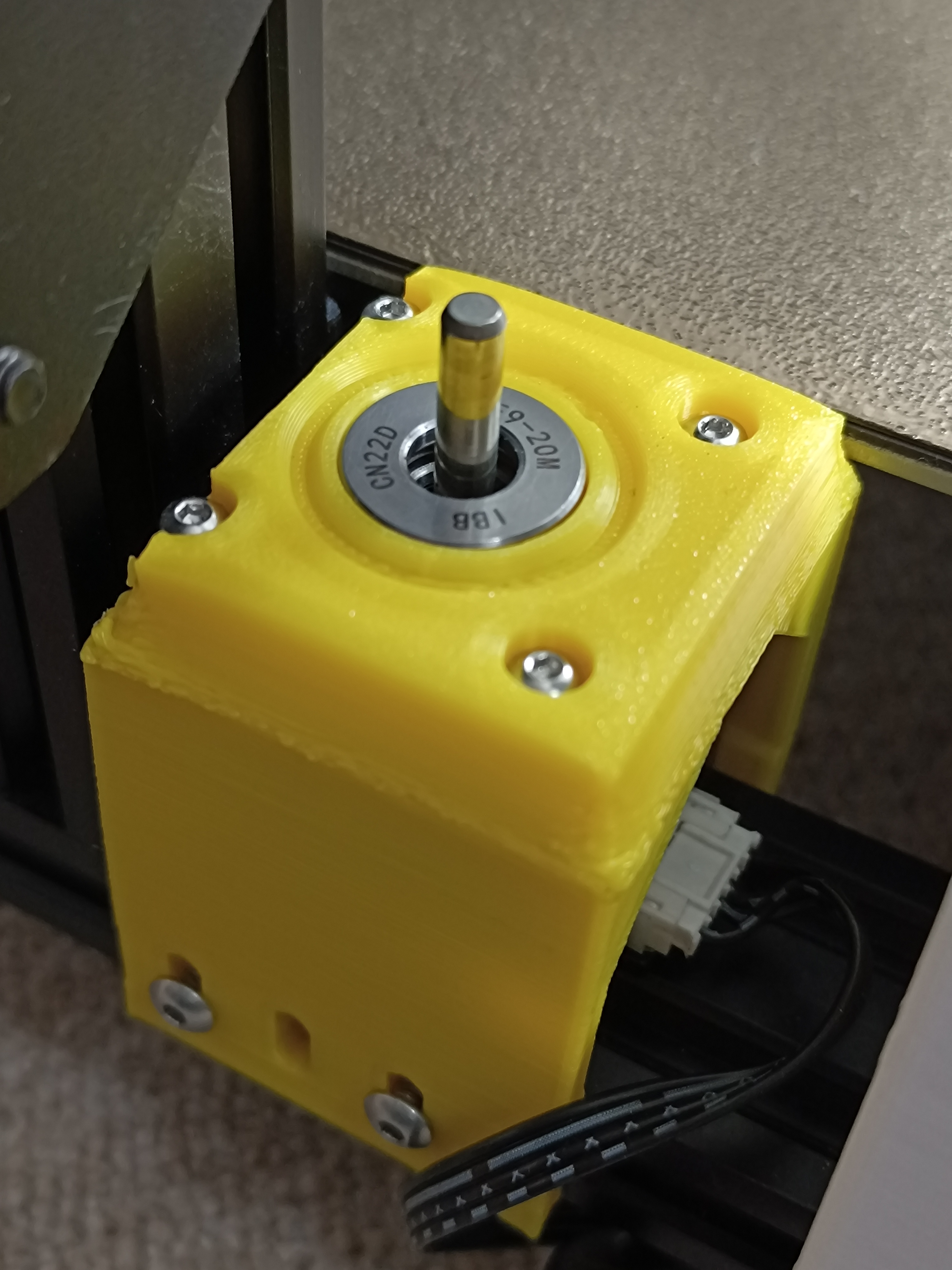 Universal ZMotor Mount with F920M Loadreducing on Steppermotor Shaft
