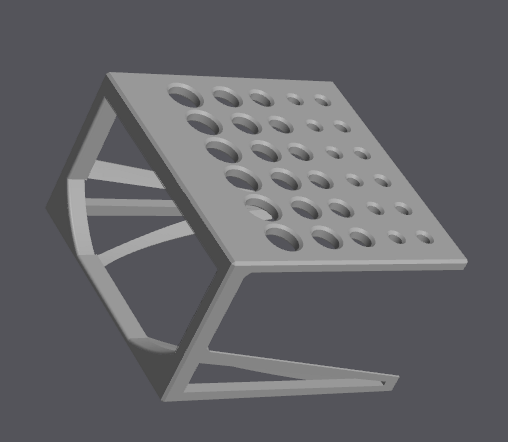 Dry Rack for brushes (V2, less material consumption)