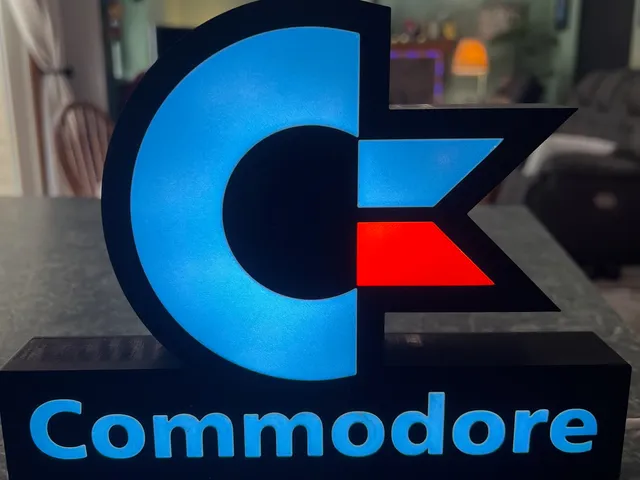 Commodore Logo Lightbox by dreed47 | Download free STL model ...