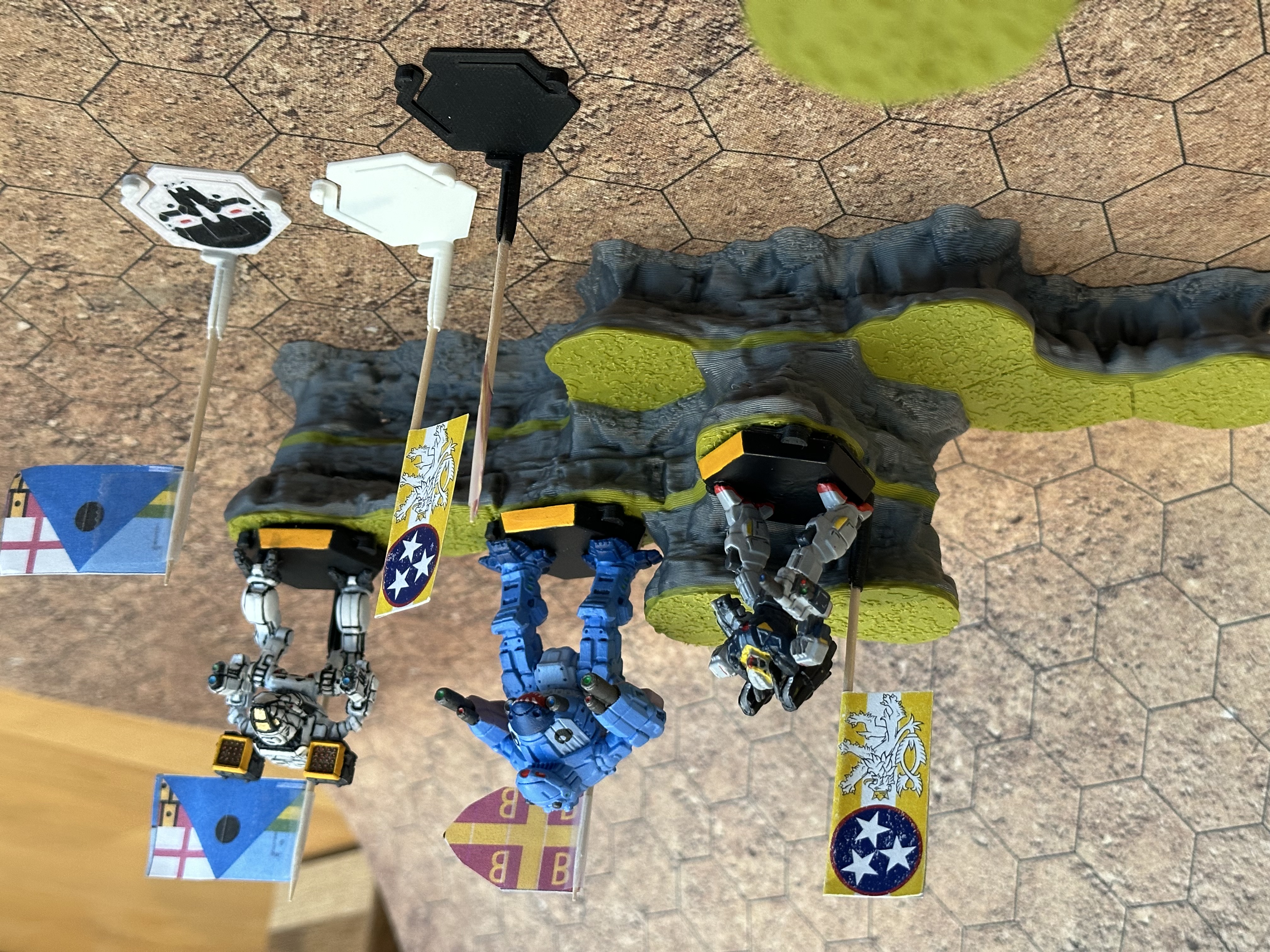 Miniature Hex Base Flag Holder