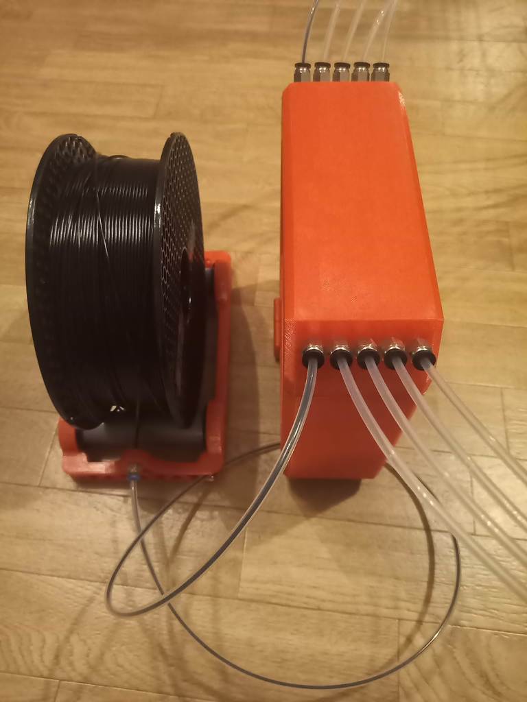 MMU2s Filament Buffer and spool holder remix