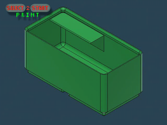 1x2x5 Bin | Lable | Gridfinity | Deskorganizer | Tool | select2stertPrint