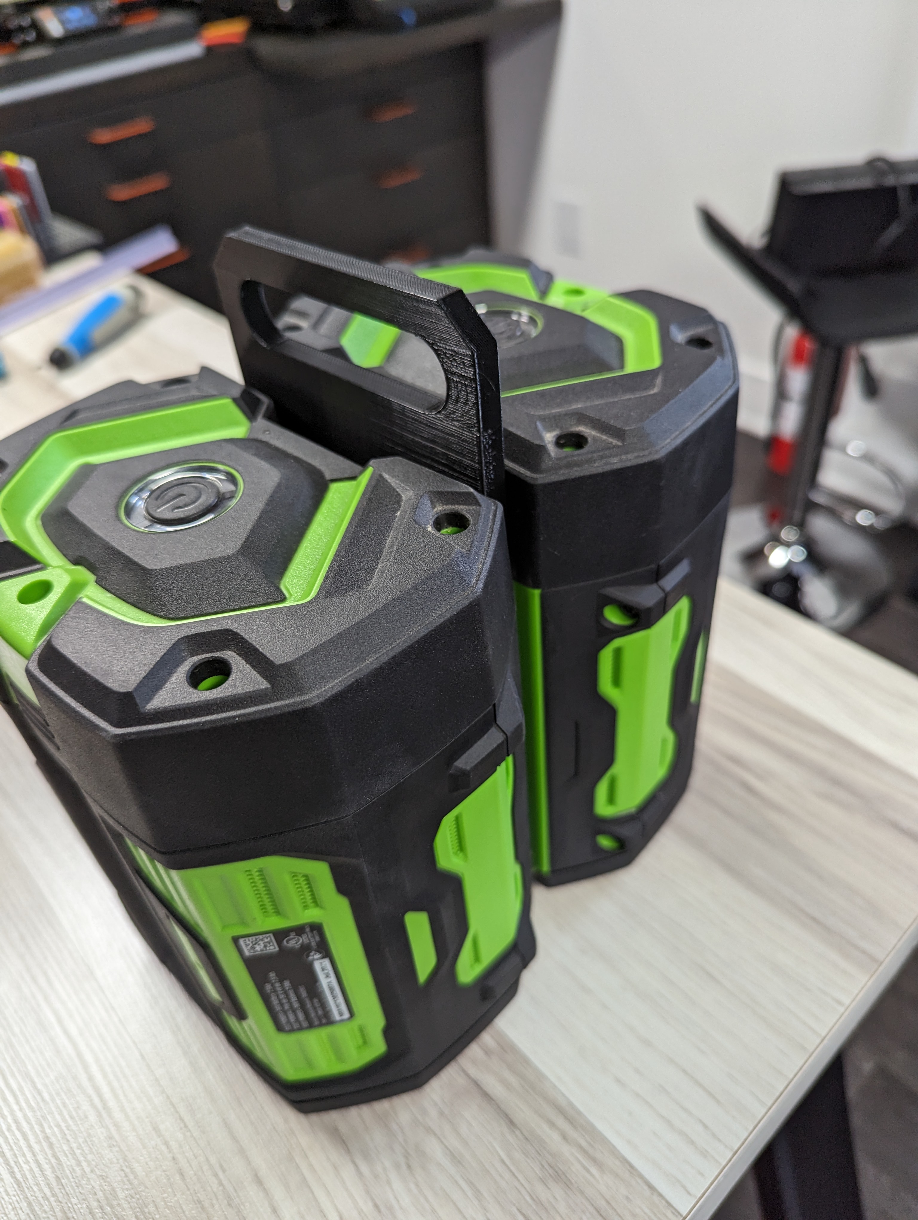 Ego batteries holder