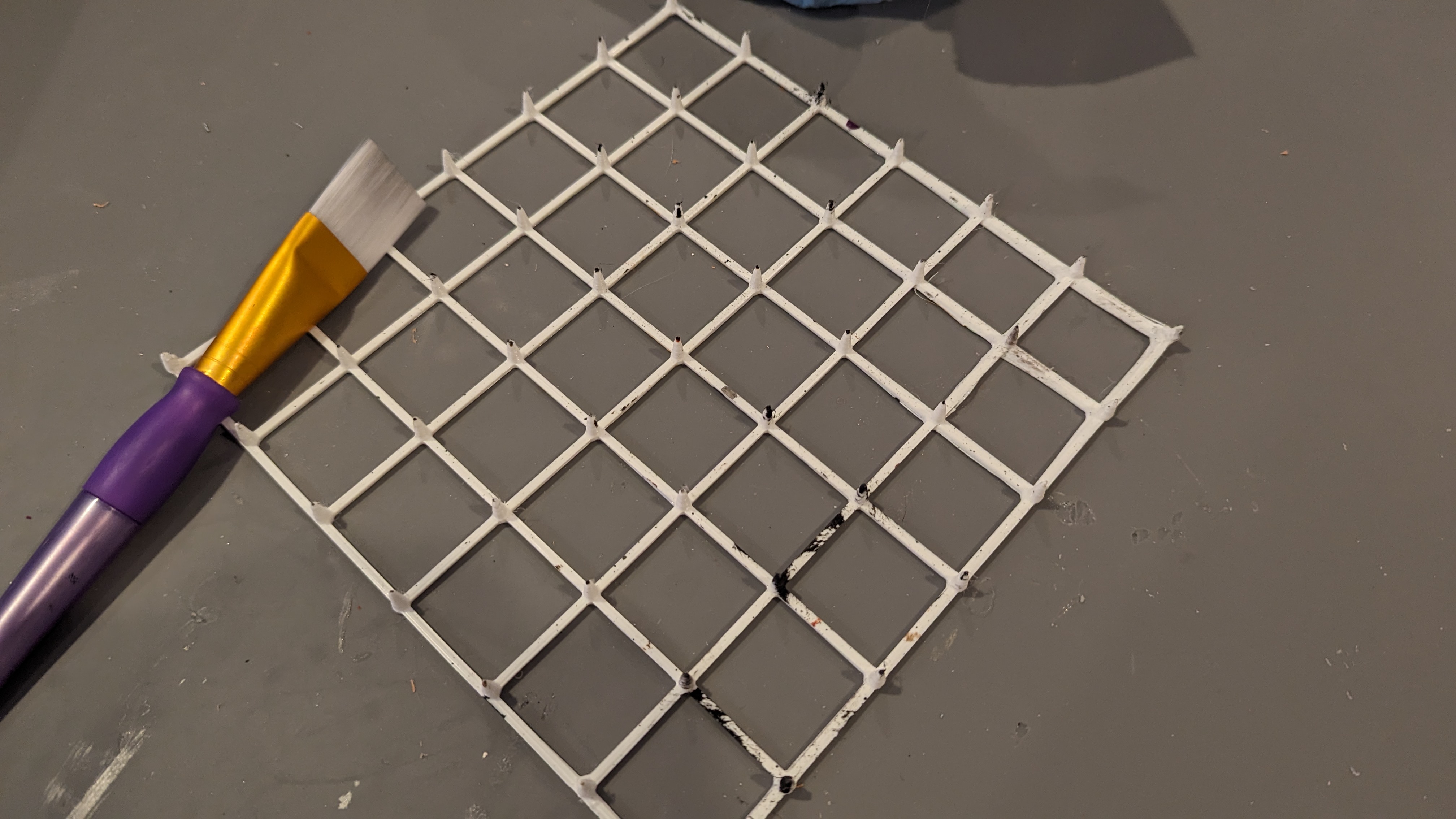 Painting scaffold to protect paint job!