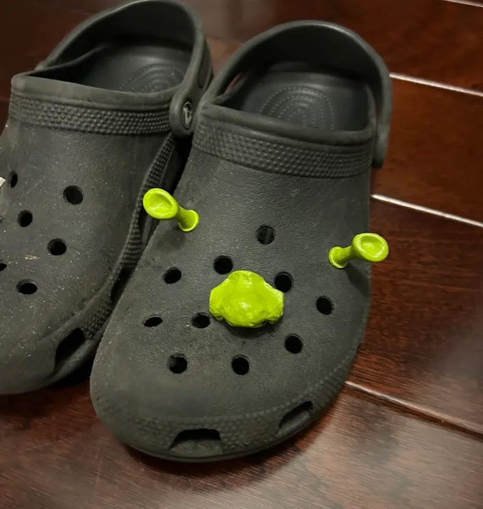 DarrenZeus on X: I dreamt about someone asking for my Shrocs (Shrek Crocs)  3d model. I never did anything with them, so who wants them? XD Ill be  dropping these in my