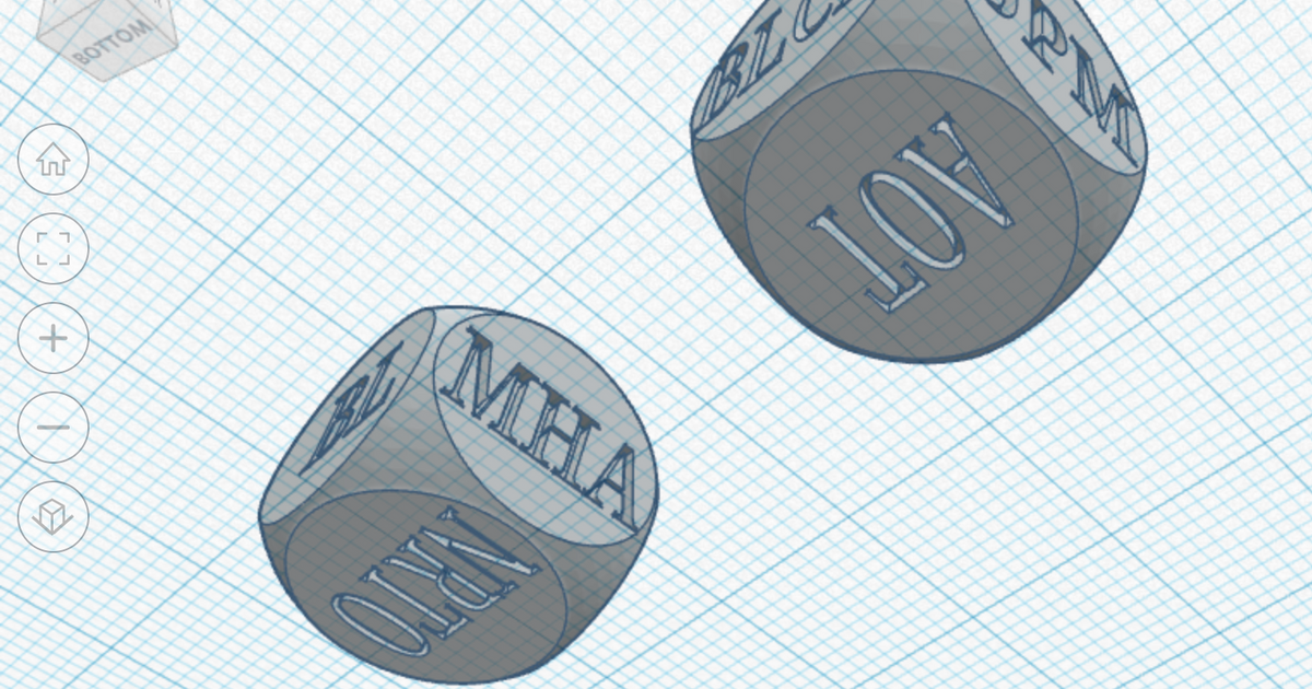 Anime dice by kt Download free STL model