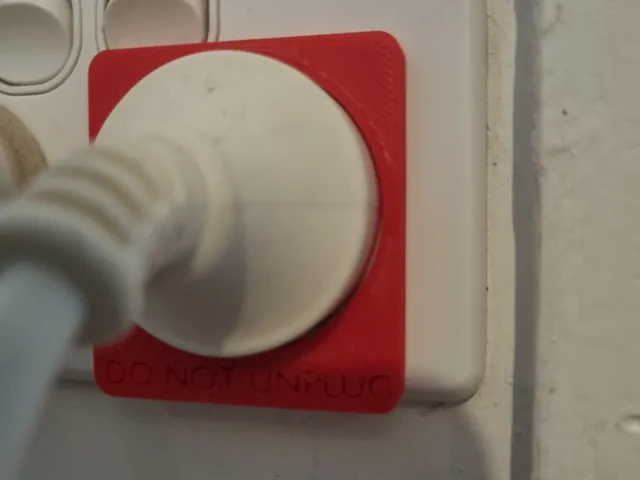 DO NOT UNPLUG for AS/NZS 3112 Plug