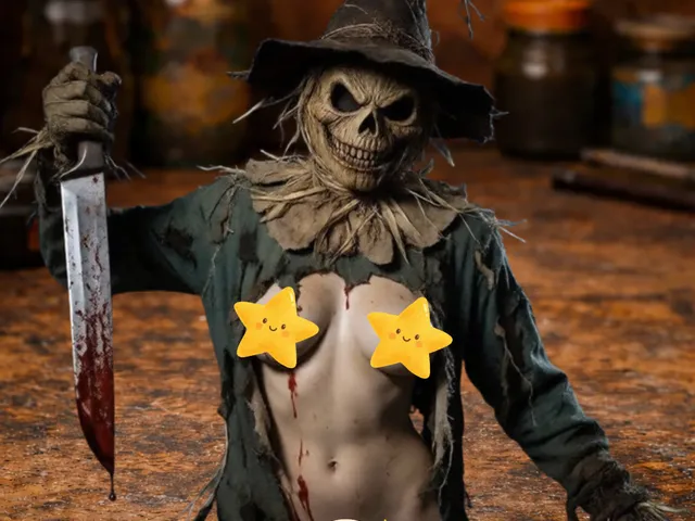 Horror Scarecrow Woman – Creepy Halloween Monster Figurine