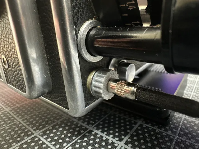 Early Hasselblad Cable Release Adapter for SWA, 1000F, 1600F