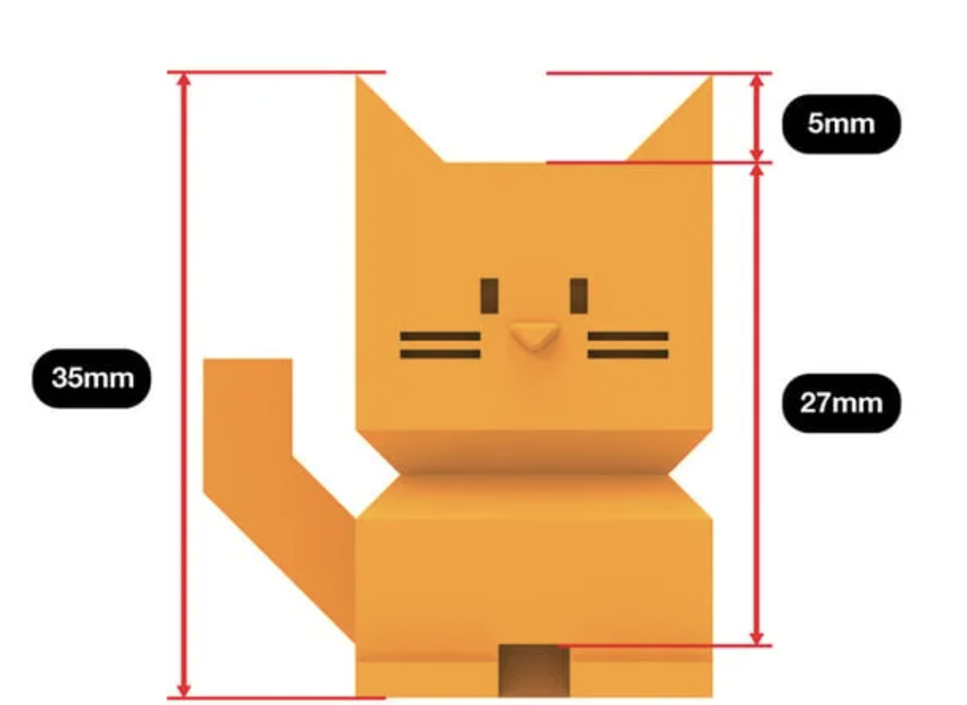 Miniatura 5 do modelo 3D Cali Cat - Hat