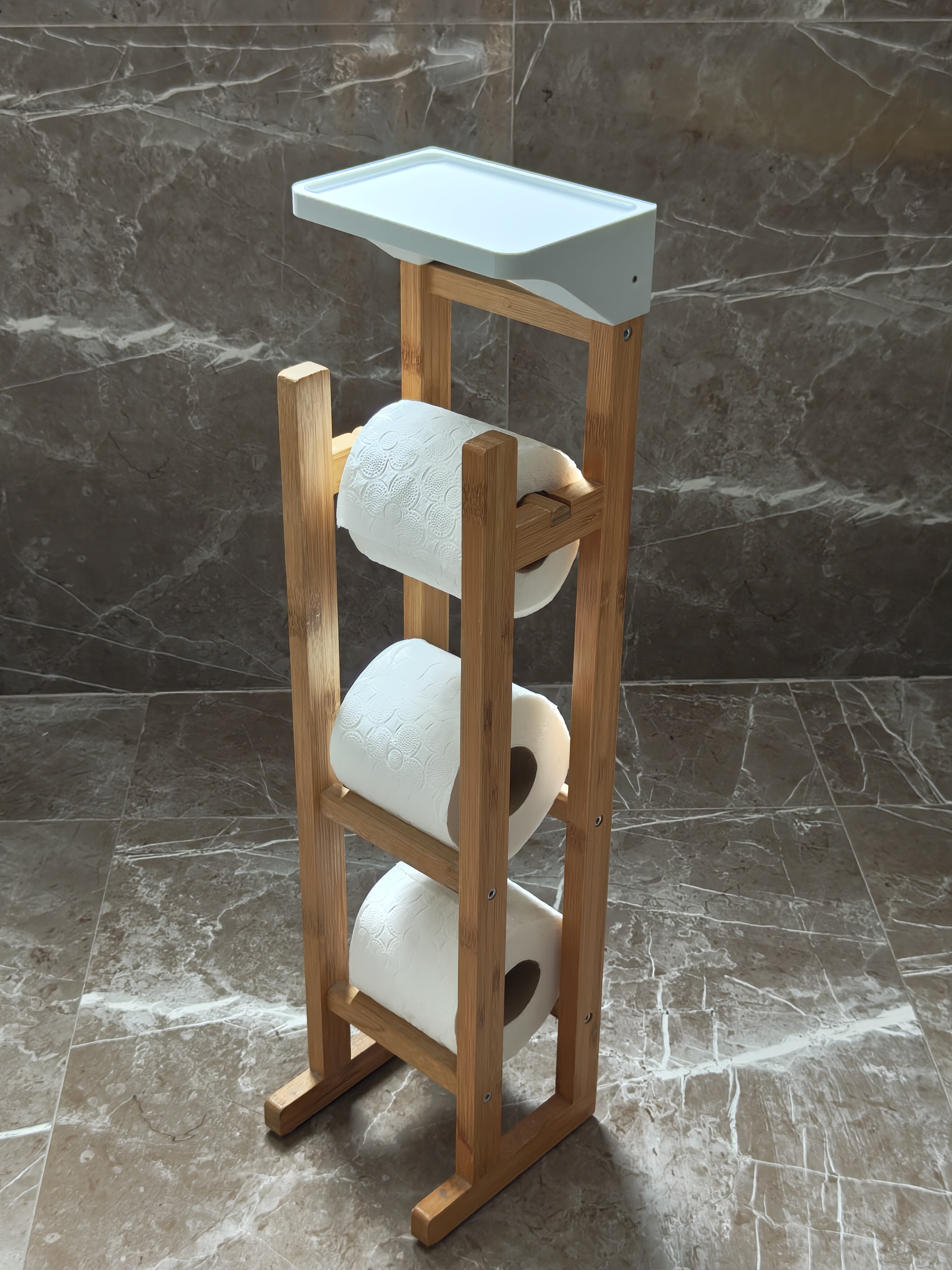 Shelf for IKEA Bamboo RÅGRUND toilet roll holder