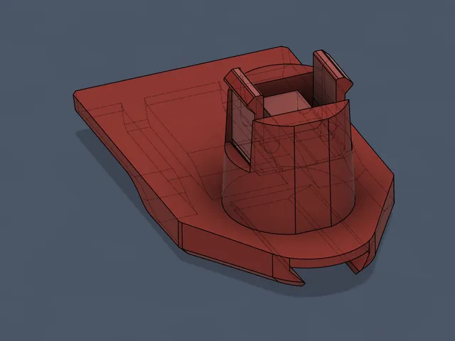 Snapmaker U1 spool holder snap-fit connector
