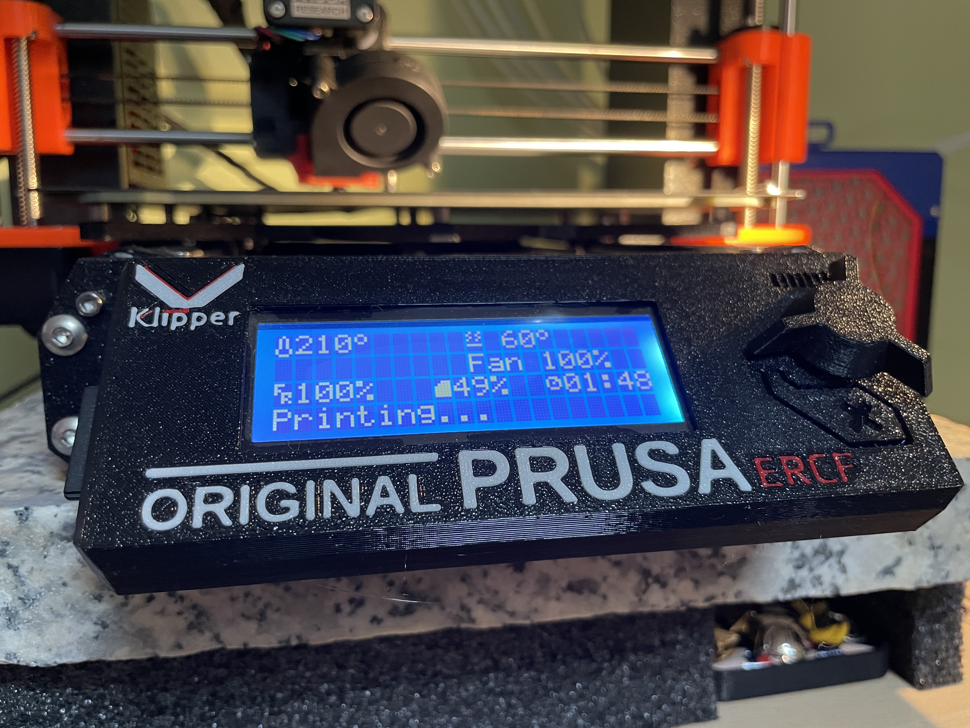 MK3 LCD cover with klipper logo and ERCF (3 colors)
