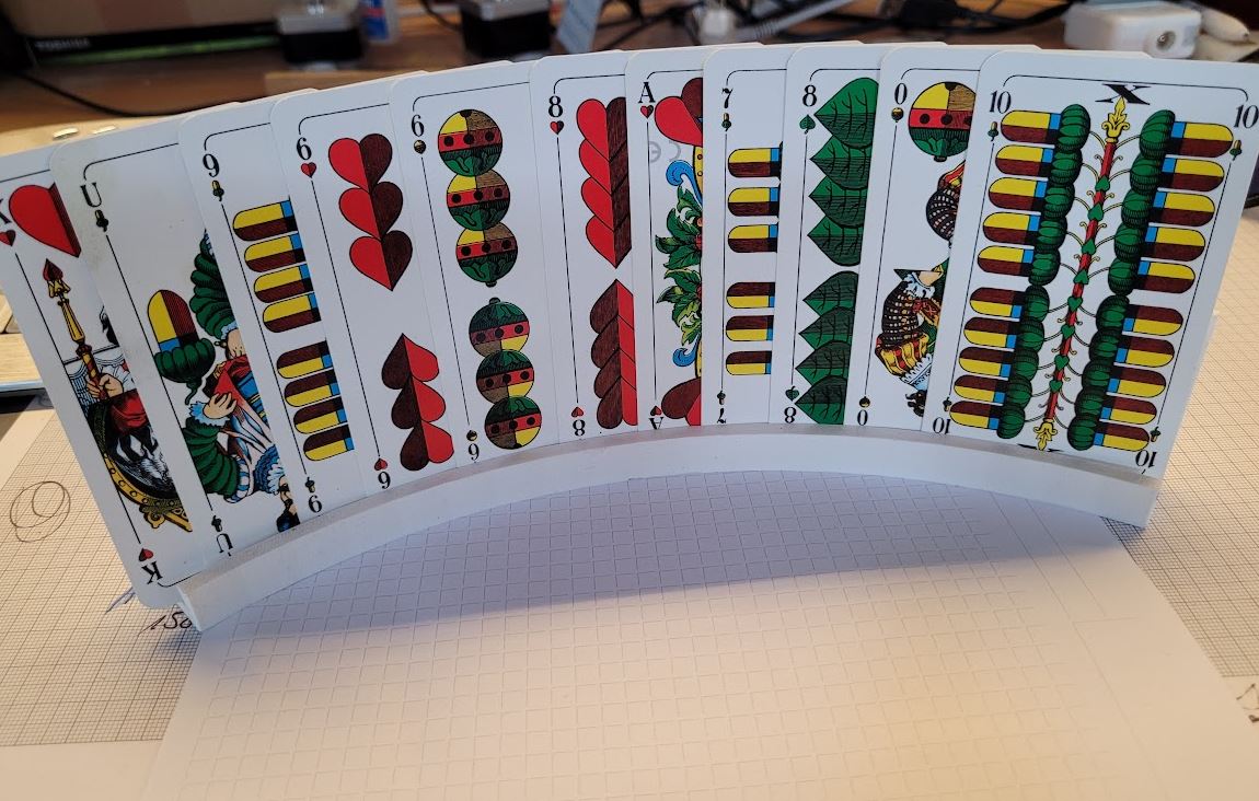 Spielkartenhalter Aus Holz - 2er Set Für Senioren & Kartenspiel-Fans