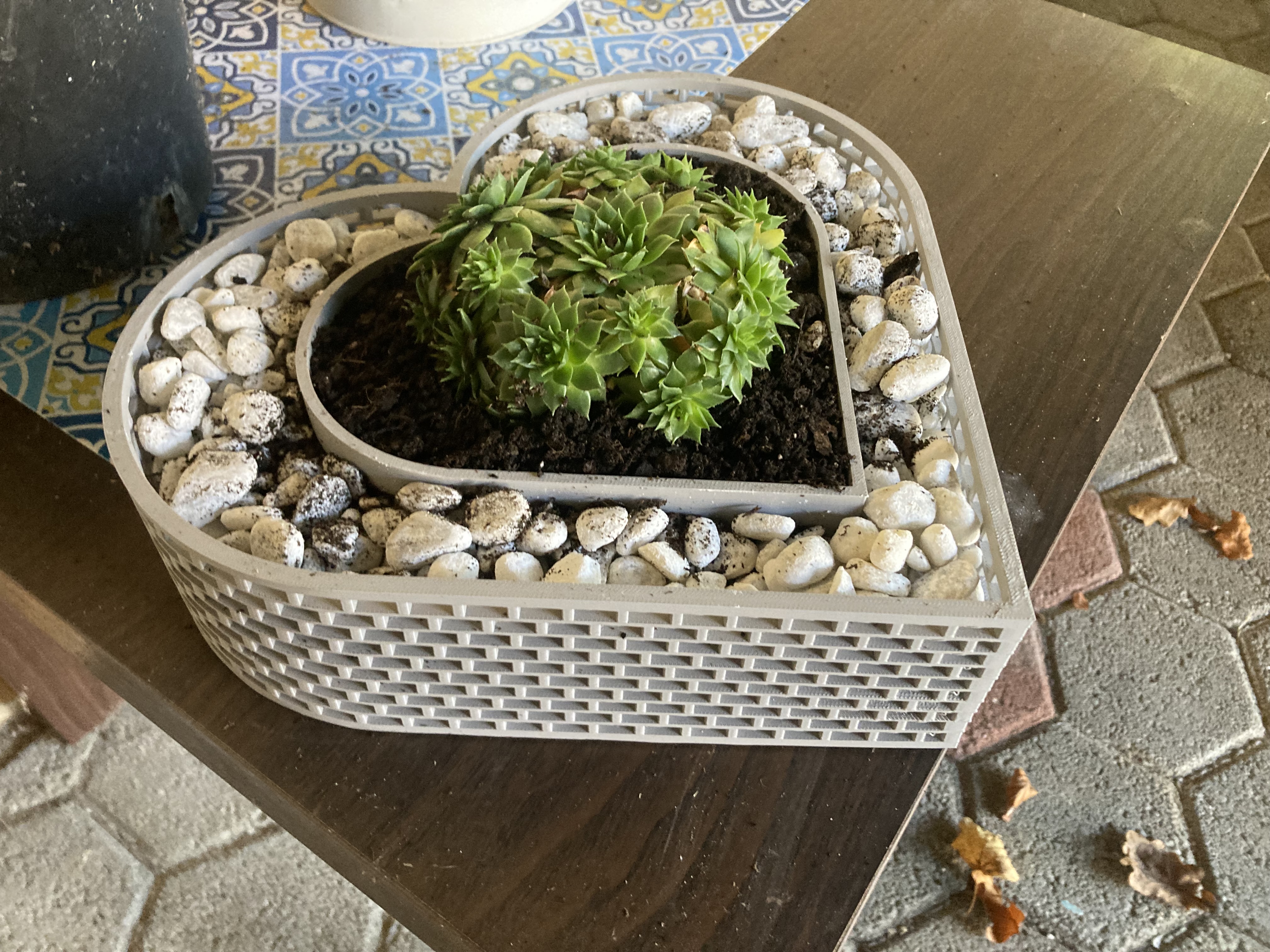 Heart shaped planter