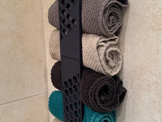 Gästehandtuchhalter hexagon guest towels wall holder