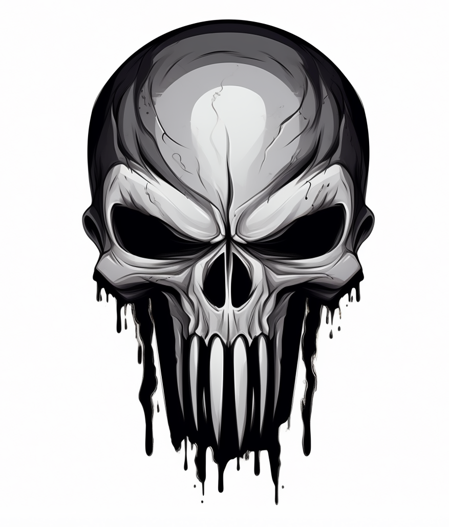 Skull - 3 layer painting stencil by Florin | Download free STL model ...