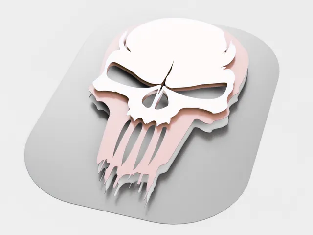 Skull - 3 layer painting stencil