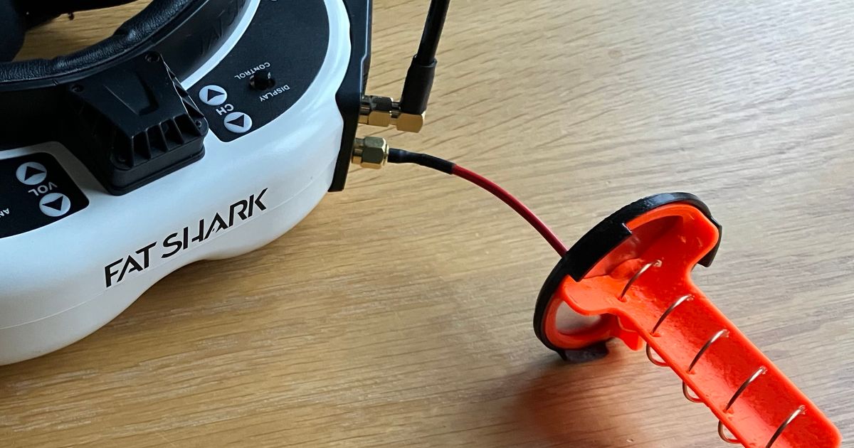 Helical FPV antenna 5.8 GHz (RHCP) by kim.abraham Download free STL