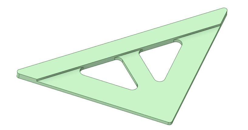 Ruler 45 degrees by StepanKTM | Download free STL model | Printables.com