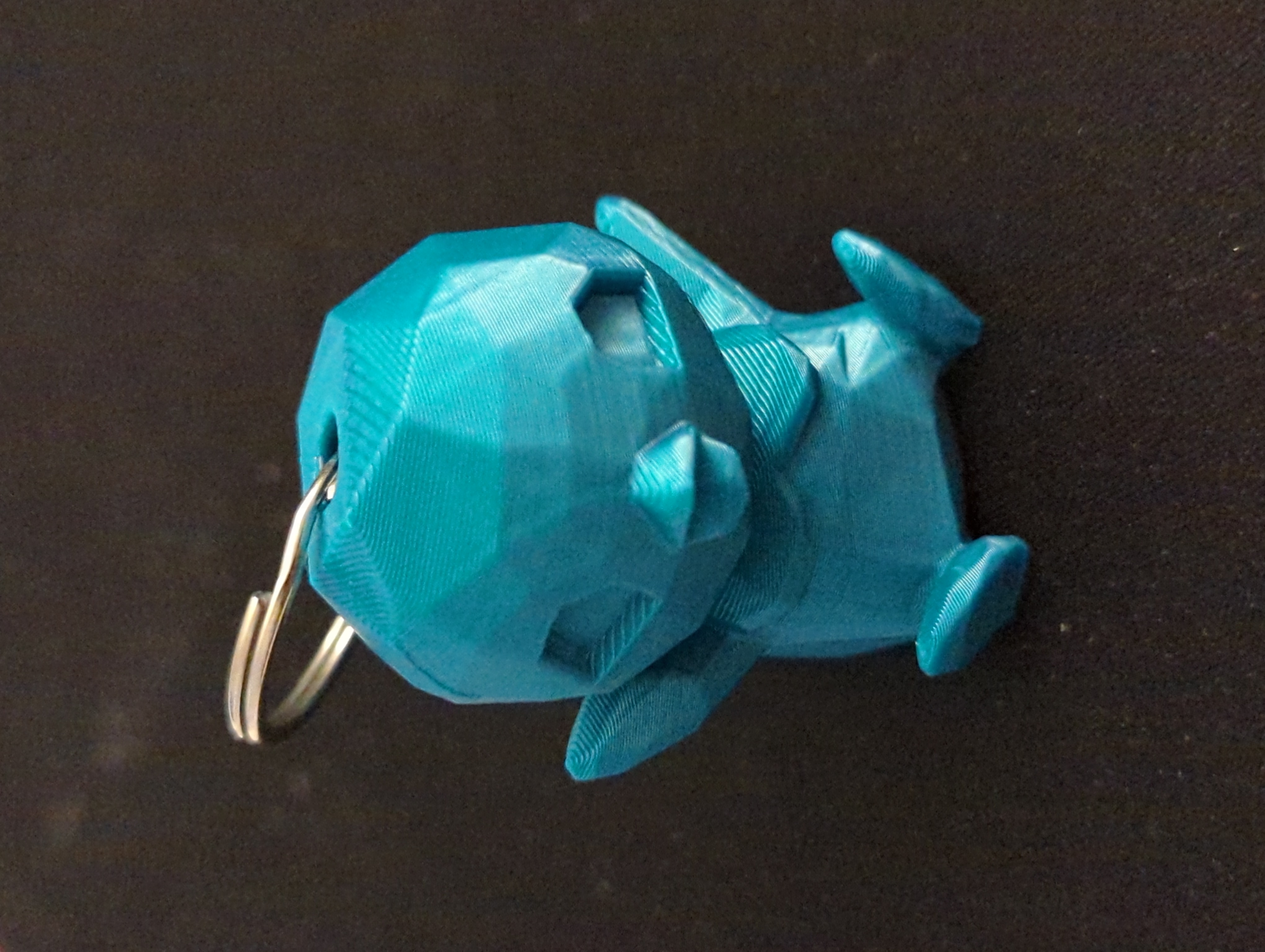 Low-poly Piplup keychain