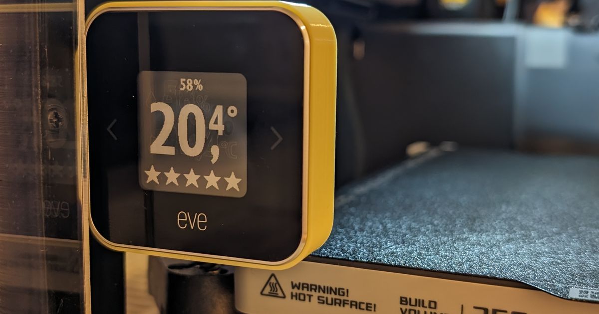 Eve Room thermometer mount also for Bambulab P1P by chrisax212