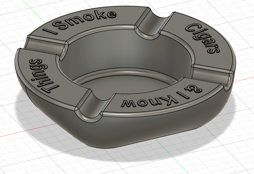 Miniatura 3 do modelo 3D Cigar Ashtray