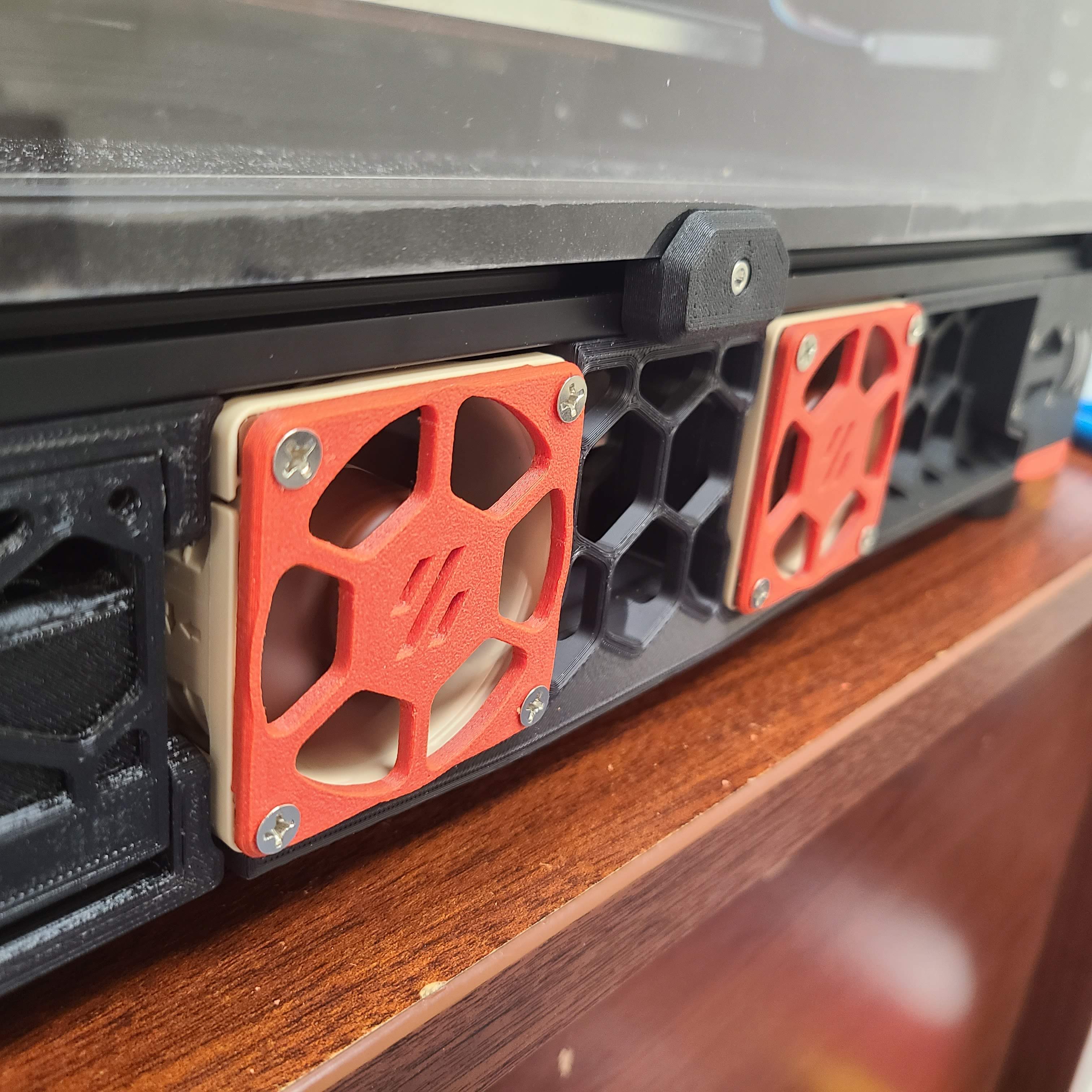 Voron 2.4r2 Fan Side Skirts for Noctua 60x25mm Fan using Noctua Anti