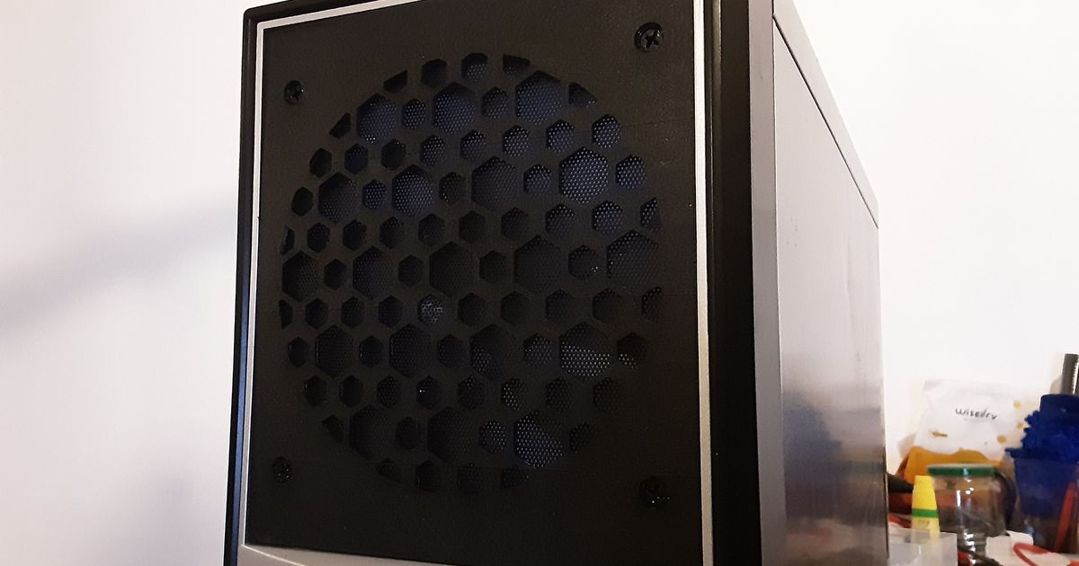 PC Case Fan cover 5.25" for 14cm fans by Corwin Whitehorn Download