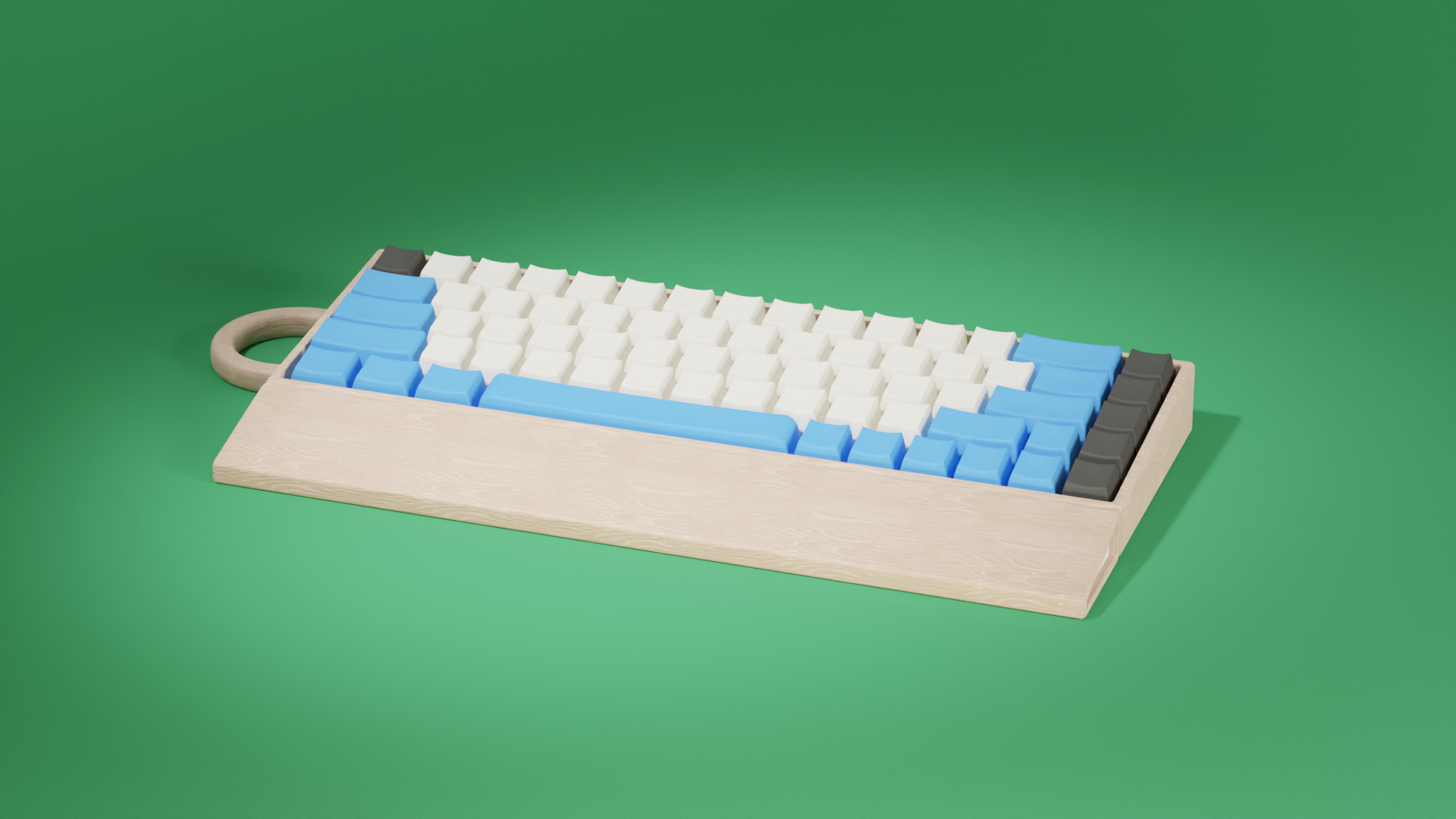 Miniatura 2 do modelo 3D Keyboard Keychain