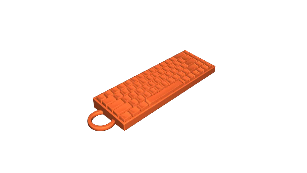 Keyboard Keychain by xik | Download free STL model | Printables.com