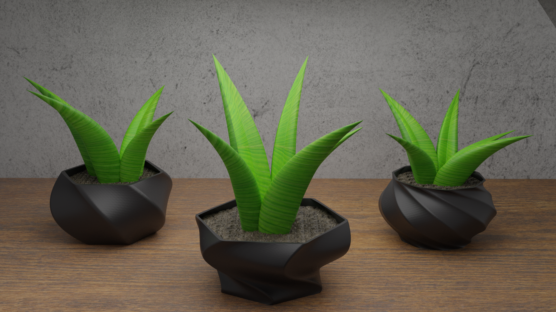 Twisted Flower Pots