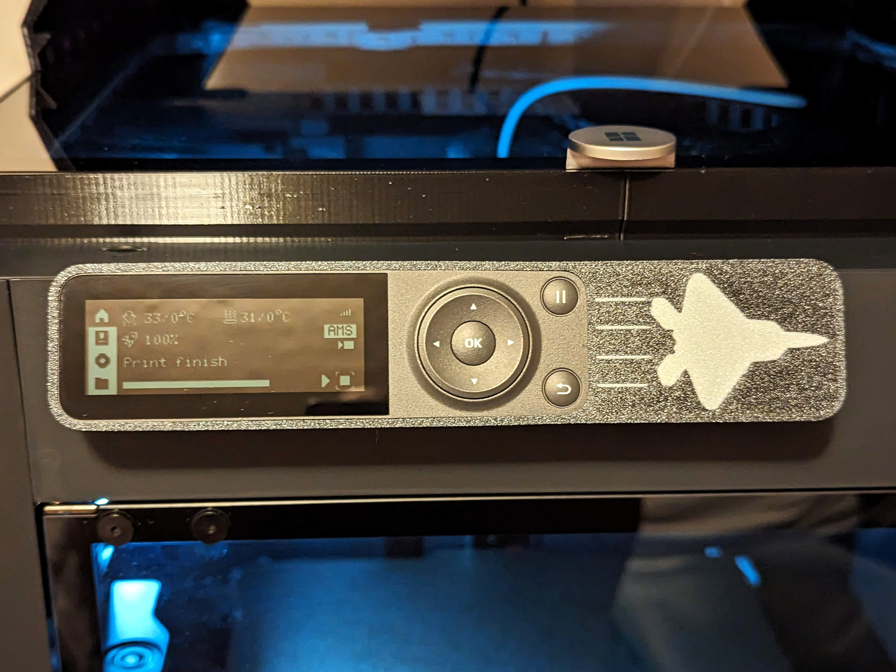 F22 Screen Bezel for Bambu Lab P1P and P1S