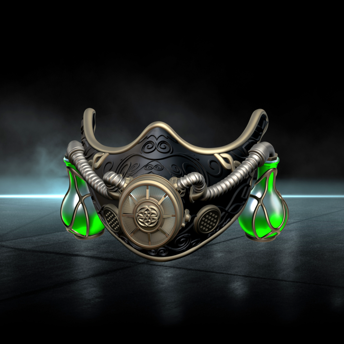 Alchemist Gas Mask -"Potion" (Sculptober Day1)