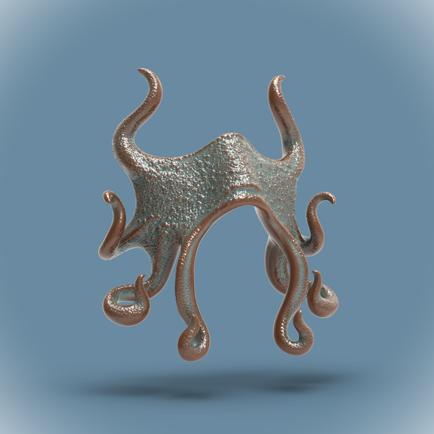 Cthulhu Inspired Mask -"Cryptid" (Sculptober Day2)