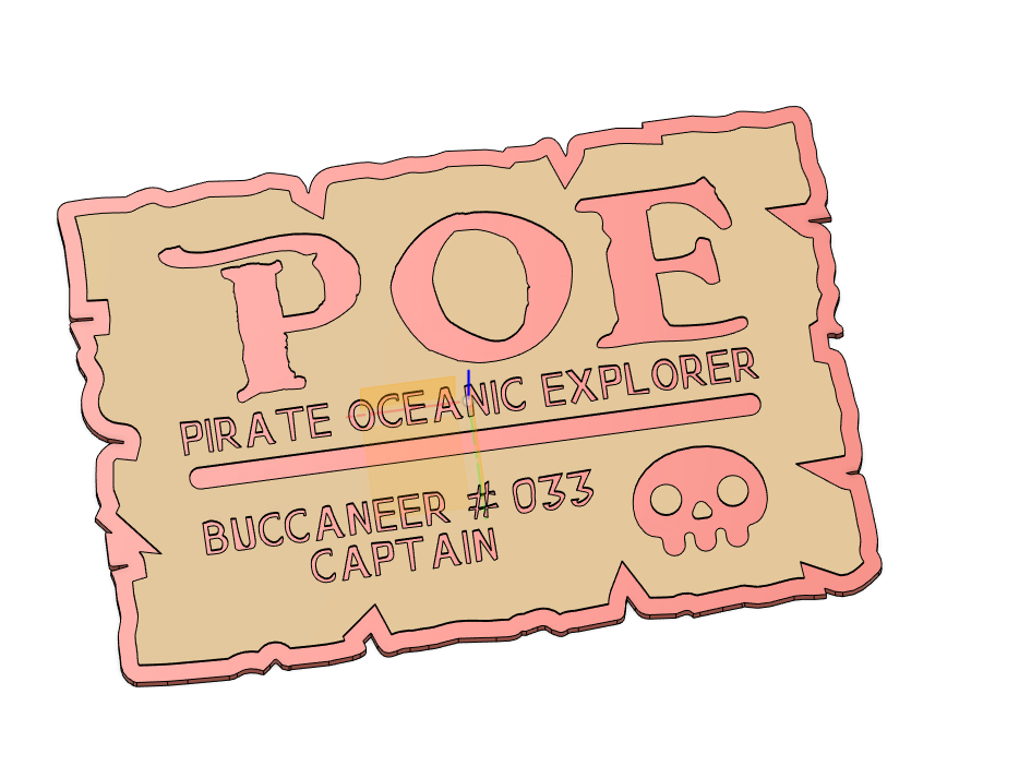 POE ID - Pirate Oceanic Explorer Identification Card