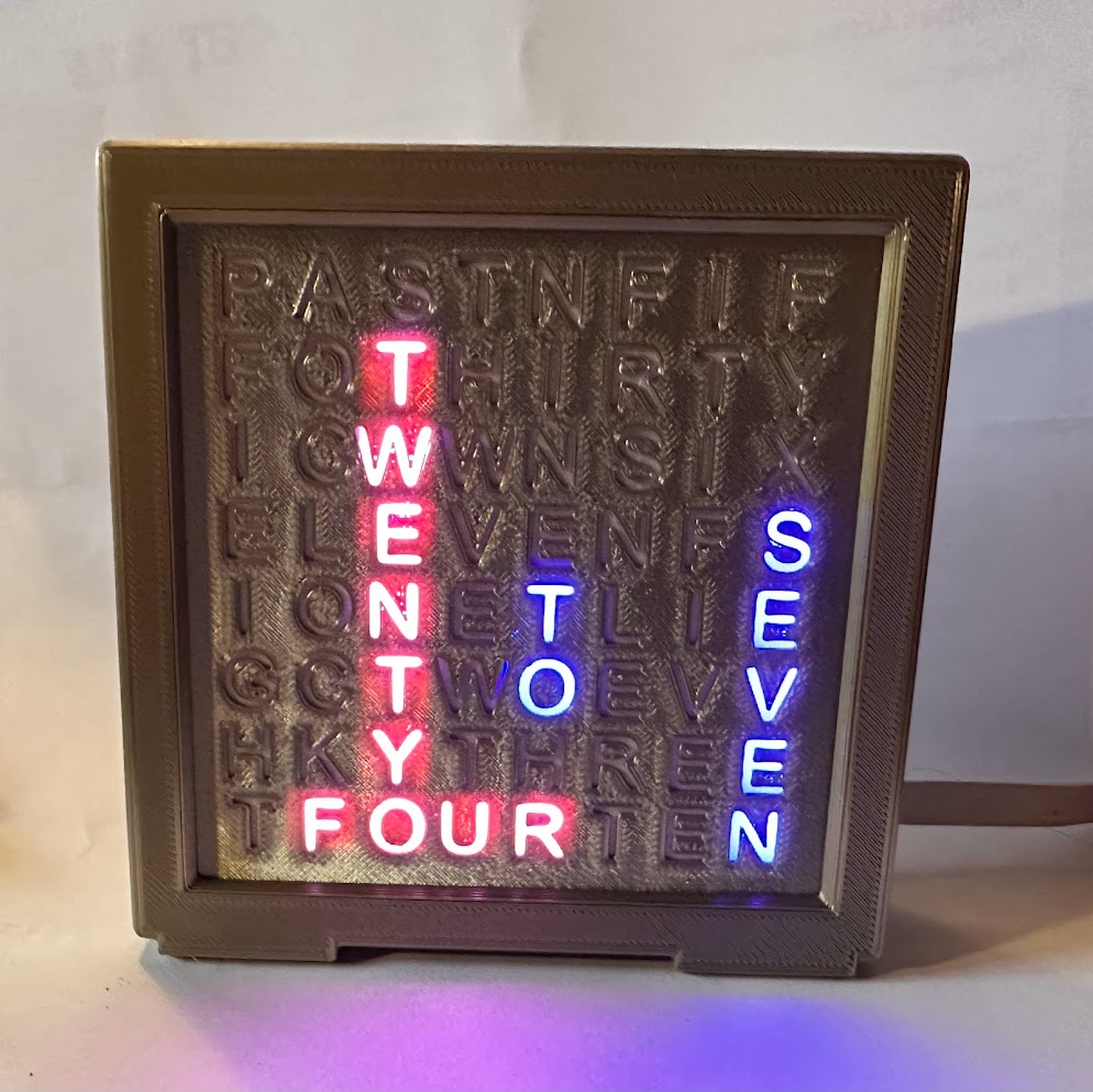 Miniatura 2 do modelo 3D Word Clock Housing