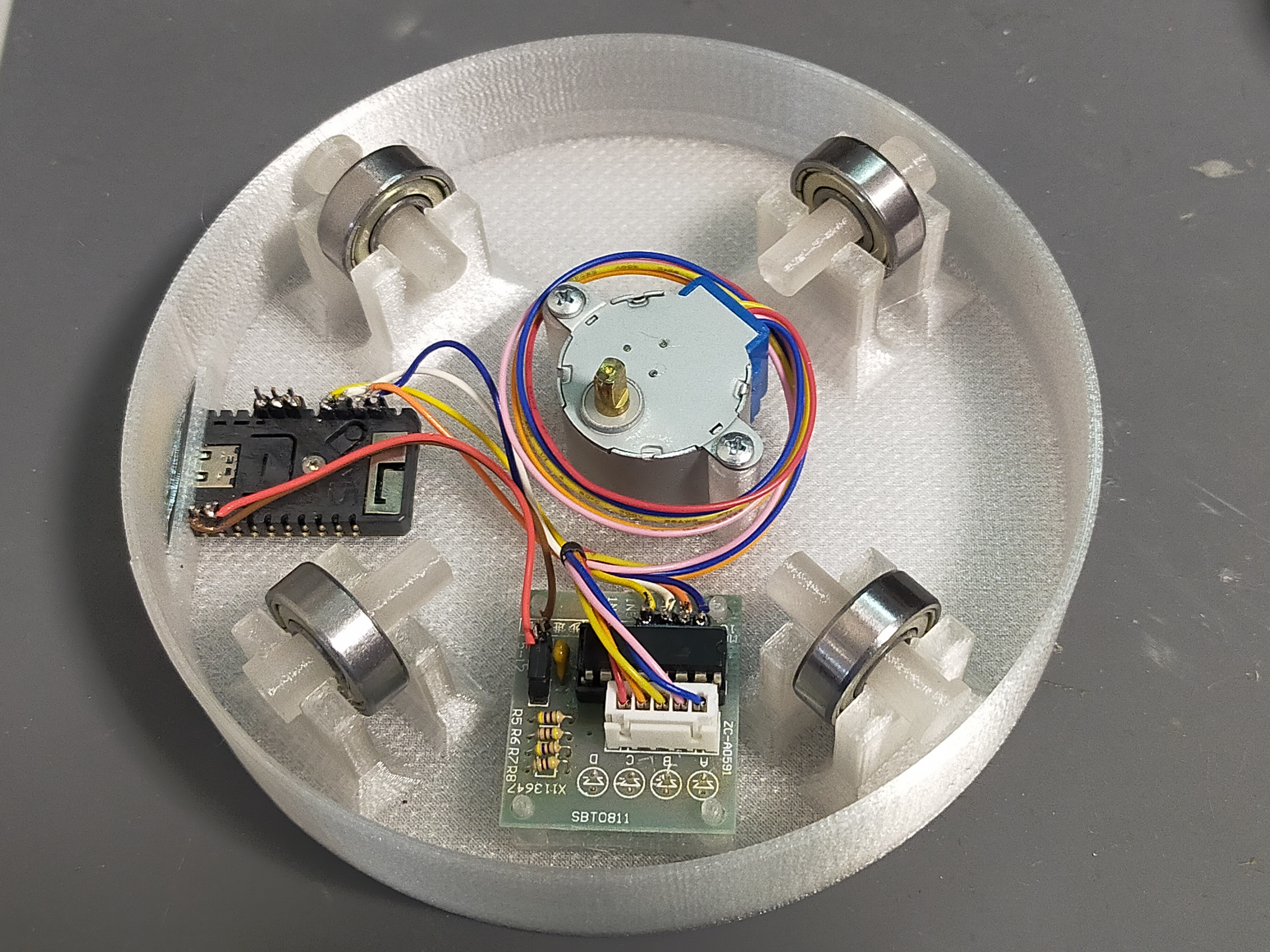 Mini Turn Table (28BYJ-48) with Ball Bearing