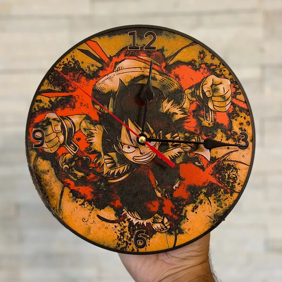Luffy Clock by Crazyfilament | Download free STL model