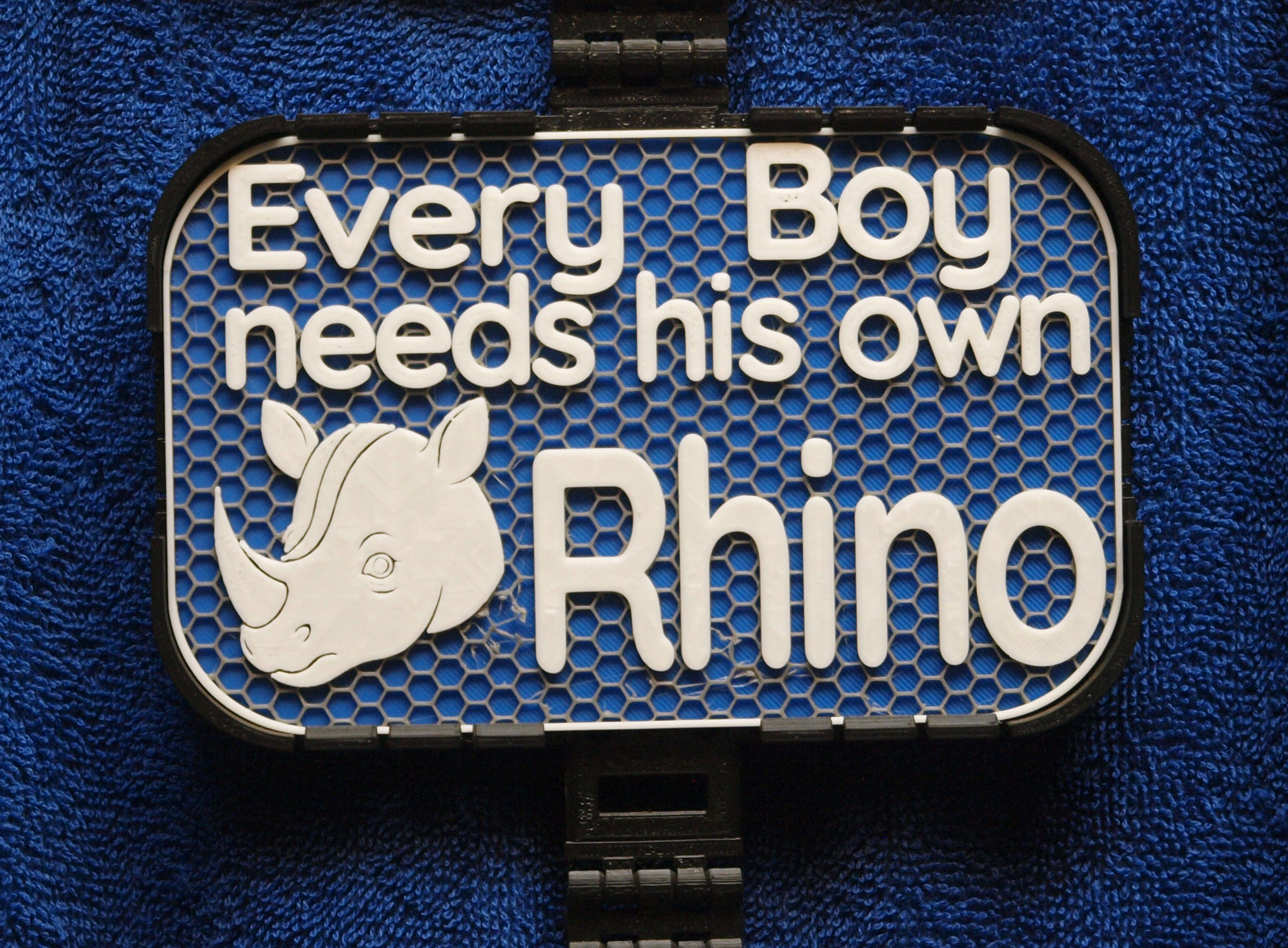 Every Boy needs a Rhino sign